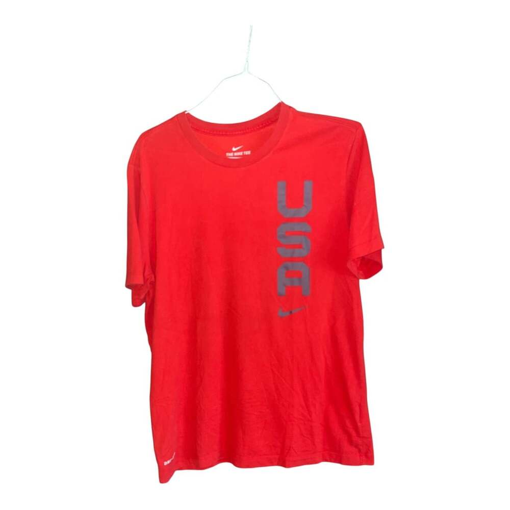 Nike Dri-FIT USA Vertical Logo Red T-Shirt